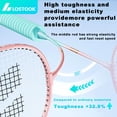 thumbnail image 3 of LOSTOOK Badminton Racket with 3 Nylon Shuttlecocks/1 Carry Bag Original By Beginners Badminton Set Sports Fitness equipment, 3 of 6