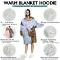 thumbnail image 5 of Wearable Oversized Blanket,German Shepherd Wearable Blanket Hoodie for Adults,Cozy Hooded Blankets with Super Pockets,Super Warm Fuzzy Pullover for Women & Men, 5 of 6