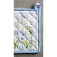 thumbnail image 2 of Maison d' Hermine Fleurs De Mai 100% Cotton Set of 2 Pot Holders with Loop Heat Resistant for BBQ | Cooking | Baking | Grilling | Microwave | Barbecue | Spring/Summer (8 Inch by 8 Inch)., 2 of 5