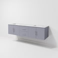 thumbnail image 6 of Lexora Home Geneva 72" Carrara Marble Top Double Vanity with Sinks in Dark Gray, 6 of 11