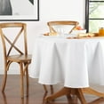 thumbnail image 3 of (2 pack) Mainstays Yale Fabric Tablecloth, White, 70" Round, 3 of 6