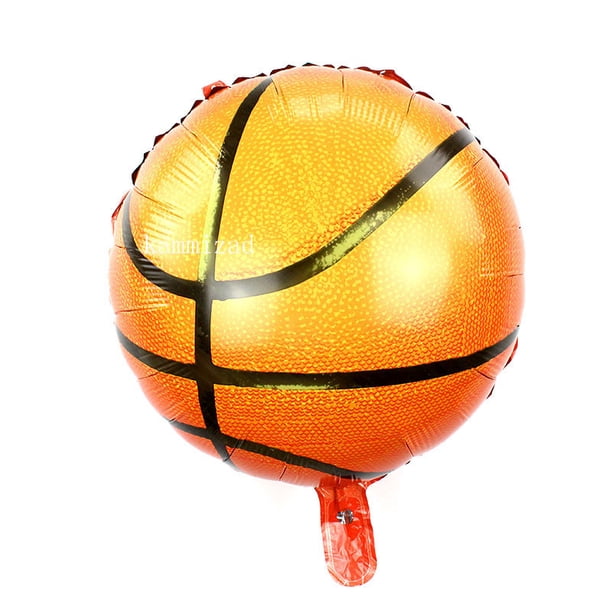 Globo de película de aluminio para baloncesto, decoración para fiestas de clubes de baloncesto, globo de papel de aluminio