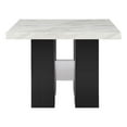 thumbnail image 2 of Global Furniture USA D04 Faux Marble Top Counter Height Bar Table in White/Black, 2 of 5