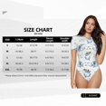 thumbnail image 4 of Picia Music Shark Womens One Piece Swimsuits Modest Tummy Control Bathing Suits Lace Up Slimming Swim Suit-Medium, 4 of 9