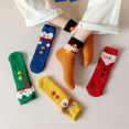 thumbnail image 5 of 6 Pcs Christmas Fuzzy Socks for Women Plush Cartoon Non Slip Fluffy Cozy Slipper Winter Warm Fleece Socks Home Sleeping Socks for Girl, 5 of 13