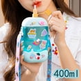 thumbnail image 4 of Ludlz Ice Cream 400ml Water Bottle BPA-Free Leakproof with Straw Adjustable Strap Fun Sippy Cup Adults Accessories, 4 of 8