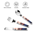thumbnail image 3 of Picia Mario Pattern Toddler Utensils, Children's Knife, Fork And Spoon Set,Kids Silverware Set with Handle, 430 Stainless Steel, 3 of 8