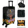thumbnail image 3 of 3 Pieces of Luggage Cover Travel Suitcase Protector African American Girl Elastic Washable Baggage Covers for Set of 3 Luggage (S&M &L), 3 of 6