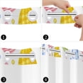 thumbnail image 5 of MIZHONA Easter Eggs Shower Curtain with Snap in Liner,Colorful Eggs No Hooks Fabric Bath Curtain,71"× 71", 5 of 6