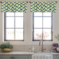 thumbnail image 4 of LALILO Kitchen Curtain Valance Arabesque Ornamental Arabic Rod Pocket Window Curtain 52"x 18" Set of 2, 4 of 7