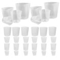 thumbnail image 3 of WRITWAA 36pcs Plastic Pots Transparent Round For Transplanting Flowers, 3 of 3
