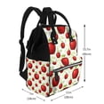 thumbnail image 2 of Daiia Fruit Apples Large Capacity Baby Bag Waterproof Stylish Diaper Bag Mummy Backpack Adjustable Straps Diaper BagBaby Essentials Bag, 2 of 6