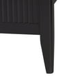 thumbnail image 5 of Baxton Studio Primrose Mid-Century Black Fluted Wood King Size Platform Bed, 5 of 6