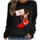 thumbnail image 2 of ICHUANYI Liquidación Navidad Moda Mujer Casual Manga Larga Impreso Señoras Sudaderas Tops ICHUANYI WER202308245694, 2 of 8