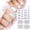 F, variant on Glitter Toe Nail Decals Self-Adhesive Full Cover Pure Color Toe Nail Wraps