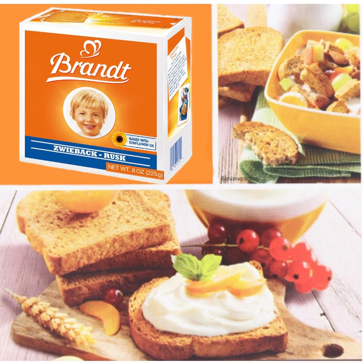 Brandt Zwieback Rusk Toast - 8 oz