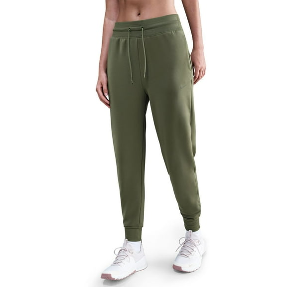Women's Nike One Therma-FIT Joggers Color: Medium Olive Size: LARGE