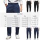 thumbnail image 3 of Ceisia Men's All-Season Business Casual Pants - Solid Gift Color Personalized Waist Straight Leg Elastic Waist Drawstring Trou sers, 3 of 9