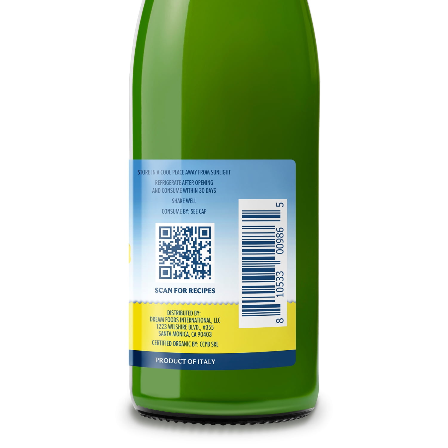 Italian Volcano Organic Lemon Juice, 500ml (Pack of 2)