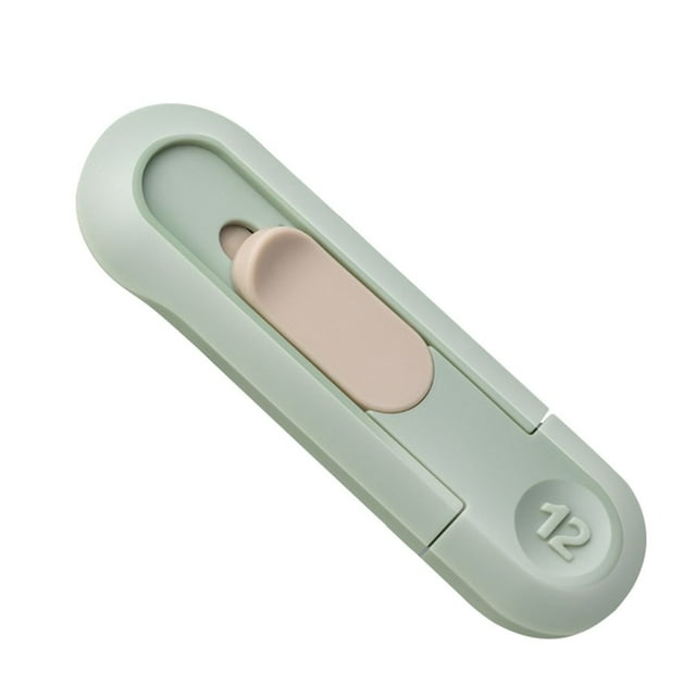 1Pcs Pocket Knife Portable Safe Sturdy Auto-Retract Uncrate Student Penknife Office Stationery