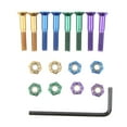 thumbnail image 2 of S SERENABLE Ensemble de Quincaillerie de Remplacement pour Planche à Roulettes et Camion 8 Pcs Vis Boulons Écrous - D 25mm, 2 of 9