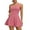 Pink, variant on Women's Racerback Tennis Golf Dress with Shorts and Built-in Bra Athletic Dress with Pockets