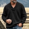 thumbnail image 2 of V Neck Sweater Zaewscy Men's V‑Neck Cable Knit Sweater Long Sleeve Loose Casual Pullover Jumper Black XXL, 2 of 9