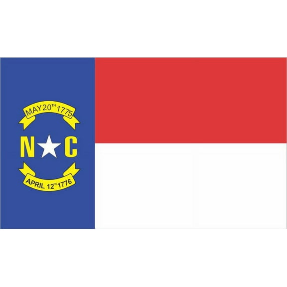 5in x 3in North Carolina State Flag Magnet