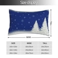 thumbnail image 2 of Pofeuu Christmas Fir Tree Print Polyester Microfiber Plush Pillowcases, Super Soft and Cozy Pillow Case Covers with Envelop Closure（Pillow core not included）-14"x20", 2 of 6