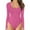 #2 Hot Pink, variant on WTXUE Shapewear | Womens Crew Neck Bodysuit Comfortable Against Skin Tops Body Suits Women Clothing | 1 Piece L
