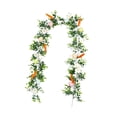 thumbnail image 4 of Guirnalda de Pascua, guirnalda de primavera, hojas verdes, guirnalda de huevos de Pascua artificiales, flores A, 4 of 8