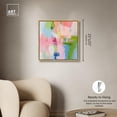 thumbnail image 5 of Dynamic Brushwork Canvas Modern Colorful Print by Art Remedy, Gold Frame, 24" x 24", 5 of 7