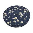 thumbnail image 1 of Disketp Daisies Flowers Funda Redonda para Taburete, Funda de Cojín para Silla de Bar Suave y Elástica-14 inch, 1 of 7