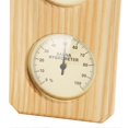 thumbnail image 2 of Thermomètre hygromètre pour sauna en bois, plaque dorée, 0 à 120 °C, 0 à 100 °C, pour l'intérieur et la famille, 2 of 4