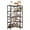 Black and Brown, variant on 5-Tier L-Shaped Bookcase Storage Organizer, Tall Corner Bookshelf Open Display Freestanding Storage,Dark Gray