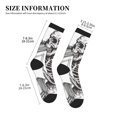 thumbnail image 3 of KLL Skeleton Book Lover Print Cool Socks Men's Women's Crew Socks Funny Crazy Novelty Stockings, 3 of 7