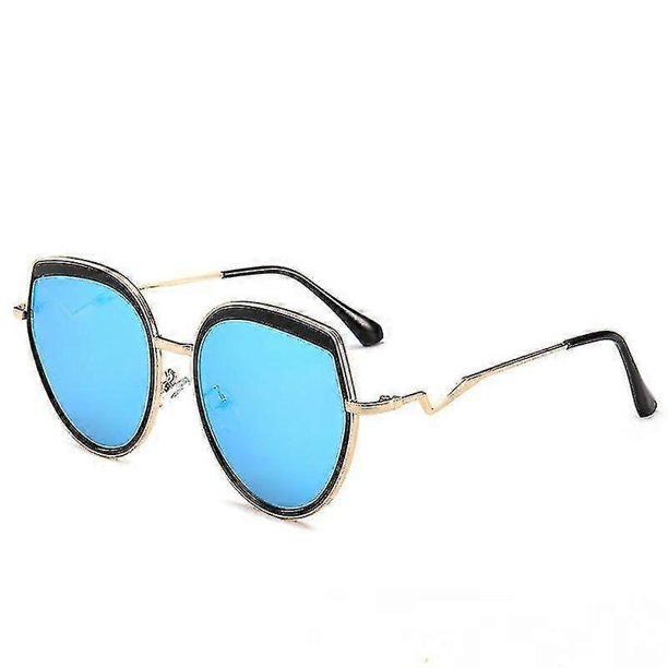 Gafas de sol estilo piloto cuadradas retro para hombre y mujer, montura grande estilo años 70, protección UV400 - bluexq-sg192