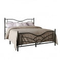 thumbnail image 4 of Home Design Enfield Classic Full Metal Platform Bed, Curved Headboard and Footboard, No Box Spring Needed, Black, 4 of 7