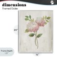 thumbnail image 4 of Stupell Industries Shabby Chic Pink Hydrangea Paired Stems White Framed Giclee Art, 16 x 20, by Nan, 4 of 8