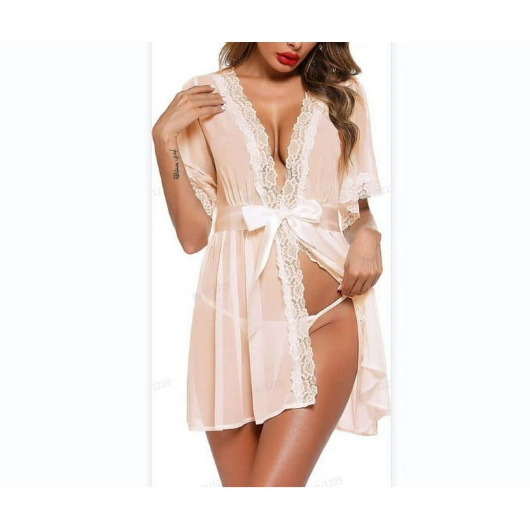 Lace hollow sling sexy French Womens Lingerie Sexy,Sexy Underwear For Women  With Slit Lingerie Sets For Women Lounge Sets For Women Sexy Underwear And  Bra Set Sex Nightgown for Wom 