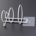 thumbnail image 4 of Soporte para secador de pelo de pared, soporte para secador de pelo, accesorios de baño (blanco), 4 of 6