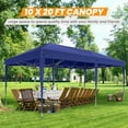 thumbnail image 6 of HOTEEL 10x20 Pop up Canopy Tents for Parties, Waterproof Canopy Tent with Sidewalls, Outdoor Gazebo Canopy with Carry Bag, Tent for Backyard, Wedding, Patio, Event, Commercial, Dark Blue, 6 of 10