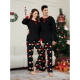 thumbnail image 2 of Pijamas familiares a juego de Navidad 2025, pijamas de dibujos animados de Papá Noel, conjunto de ropa para adultos y niños, mono de bebé + ropa para perros, 2 of 5