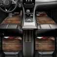 thumbnail image 7 of Vsdgher Rustic American Flag Wood Car Foot Mat Set of 4 Pieces Universal Floor Liner Car Accessories Fits Most Cars, Trucks, Vans, sedans, SUV, 7 of 7