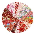 thumbnail image 1 of 20 piezas de Tela acolchada Sunnimix estampado de patrones de algodón grueso tiras de rollo de gelatina estilos japoneses para manta bricolaje, 1 of 8