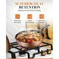 thumbnail image 6 of Gotham Steel 5.5 Qt Saute Pan with Lid, Diamond Reinforced Ceramic Nonstick Deep Frying Pan, Large Jumbo Cooker Frying Skillet with Stay Cool Handles, Oven & Dishwasher Safe, Brown, 6 of 8