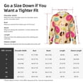 thumbnail image 4 of Rocae Donuts Print Breathable Sun Protection Hoodie Quick-Dry Lightweight Long Sleeve Hoodie Unisex Running Sports Shirt Medium, 4 of 9
