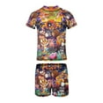 thumbnail image 5 of Kirby Boys Two Piece Rash Guard Swimsuits Kids Short Sleeve Swimwear Sets Bathing Suit, 5 of 7
