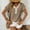 Coffee, variant on Women's Tops Short Sleeve Striped Button V-Neck Knitted Sweater Shirts Trendy Cute Dressy Casual Loose Fit Pullover Blouses