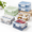 Transparent White-12 x 12 x 12 Inch - 8 Pack, variant on Plastic Storbags With Easy-glide Zipper Pack Of 6 Durabler Vinyl Zippered For Clothesersforters Blankets Sheets Bedding (15.7 X 1